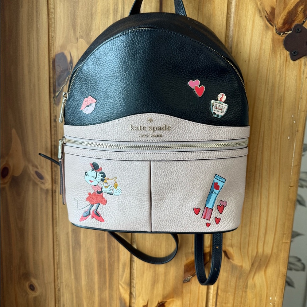 Kate Spade Minnie Mouse Black & Pink Backpack - Disney